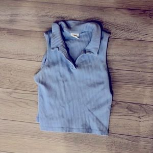 Girls size 13/14 blue sleeveless top